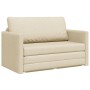 Sofá cama 2 en 1 Crema 124x71x78 cm Tela by , Sofas - Ref: Foro24-4106697, Price: 194,01 €, Discount: %