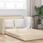 Sofá cama 2 en 1 Crema 124x71x78 cm Tela