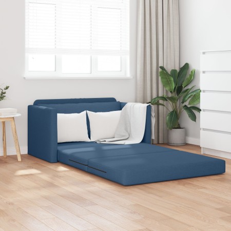 Sofá cama de suelo 2 en 1 Azul 124x71x78 cm Tela von , Sofas - Ref: Foro24-4106698, Preis: 196,72 €, Rabatt: %