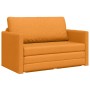 Sofá cama 2 en 1 Mostaza 124x71x78 cm Tela