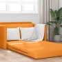 Sofá cama 2 en 1 Mostaza 124x71x78 cm Tela