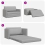 Sofá Cama de Piso 2 en 1 Gris Claro 124x71x78 cm Tela de von , Sofas - Ref: Foro24-4106700, Preis: 196,72 €, Rabatt: %