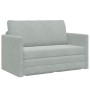 Sofá Cama 2-en-1 Gris Claro 124x204x61 cm de Terciopelo by , Sofas - Ref: Foro24-4106702, Price: 193,66 €, Discount: %