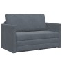 Sofá cama de suelo 2 en 1 Gris oscuro 124x204x61 cm Terciopelo