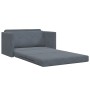 Sofá cama de suelo 2 en 1 Gris oscuro 124x204x61 cm Terciopelo
