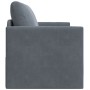 Sofá cama de suelo 2 en 1 Gris oscuro 124x204x61 cm Terciopelo by , Sofas - Ref: Foro24-4106703, Price: 193,66 €, Discount: %