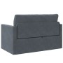 Sofá cama de suelo 2 en 1 Gris oscuro 124x204x61 cm Terciopelo by , Sofas - Ref: Foro24-4106703, Price: 193,66 €, Discount: %
