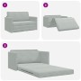 Sofá Cama 2-en-1 Gris Claro 124x204x61 cm de Terciopelo