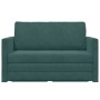 Sofá cama de suelo 2 en 1 verde oscuro 124x204x61 cm terciopelo by , Sofas - Ref: Foro24-4106704, Price: 189,23 €, Discount: %