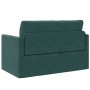 Sofá cama de suelo 2 en 1 verde oscuro 124x204x61 cm terciopelo by , Sofas - Ref: Foro24-4106704, Price: 189,23 €, Discount: %