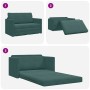 Sofá cama de suelo 2 en 1 verde oscuro 124x204x61 cm terciopelo by , Sofas - Ref: Foro24-4106704, Price: 189,23 €, Discount: %