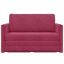 Sofá Cama de Piso 2-en-1 Vino Rojo 124x204x61 cm Terciopelo by , Sofas - Ref: Foro24-4106705, Price: 189,23 €, Discount: %