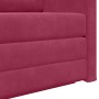 Sofá Cama de Piso 2-en-1 Vino Rojo 124x204x61 cm Terciopelo by , Sofas - Ref: Foro24-4106705, Price: 189,23 €, Discount: %