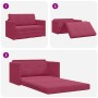 Sofá Cama de Piso 2-en-1 Vino Rojo 124x204x61 cm Terciopelo by , Sofas - Ref: Foro24-4106705, Price: 189,23 €, Discount: %