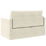 Sofá de piso 2 en 1 Crema 124x204x61 cm Terciopelo | Foro24.es | Tu tienda online para hogar, jardín y más Foro24.es