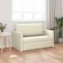 Sofá cama 2 en 1 Crema 124x71x78 cm de piel sintética | Foro24.es | Tu tienda online para hogar, jardín y más Foro24.es