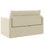 Sofá cama 2 en 1 Crema 124x71x78 cm de piel sintética