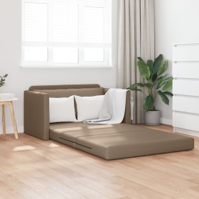 Sofá Cama Suelo 2-en-1 Cappuccino 124x71x78 cm