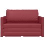 Sofá de Suelo Cama 2-en-1 Rojo Vino 124x71x78 cm Cuero Artificial | Foro24.es | Tu tienda online para hogar, jardín y más Foro24.es