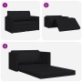 Sofá de piso cama 2 en 1 negro 124x71x78 cm cuero sintético by , Sofas - Ref: Foro24-4106713, Price: 193,96 €, Discount: %
