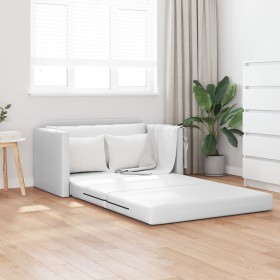 Sofá Cama de Suelo 2 en 1 Blanco 124x71x78 cm Cuero Sintético by , Sofas - Ref: Foro24-4106714, Price: 198,72 €, Discount: %