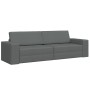 Sofá Cama de Suelo 2-en-1 Gris Oscuro 245x150x60.5 cm Tela