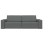 Sofá Cama de Suelo 2-en-1 Gris Oscuro 245x150x60.5 cm Tela