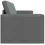 Sofá Cama de Suelo 2-en-1 Gris Oscuro 245x150x60.5 cm Tela