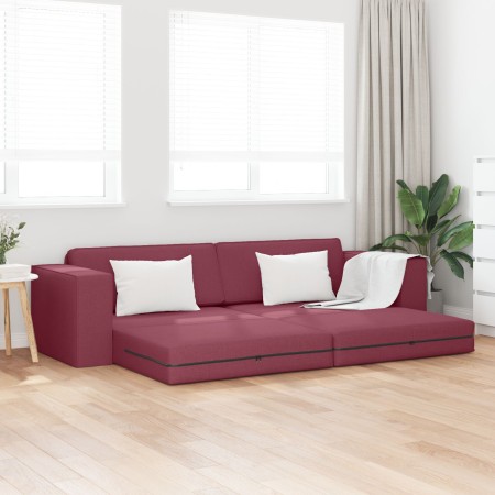 Sofá Cama 2-en-1 Borgoña 245x150x60.5 cm Tela | Foro24.es | Tu tienda online para hogar, jardín y más Foro24.es