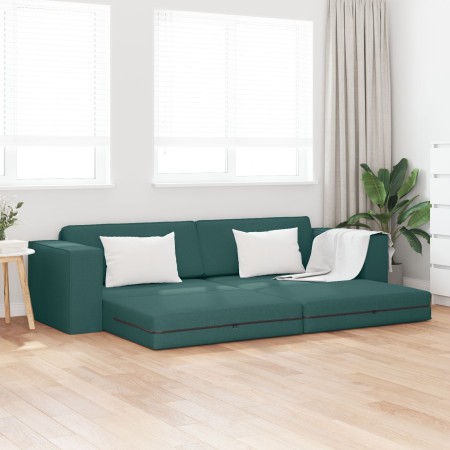 Sofá cama 2 en 1 Verde oscuro 245x150x60.5 cm de tela von , Sofas - Ref: Foro24-4106719, Preis: 284,51 €, Rabatt: %