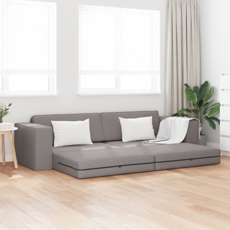 Sofá cama de suelo 2 en 1 taupe 245x150x60.5 cm tela | Foro24.es | Tu tienda online para hogar, jardín y más Foro24.es