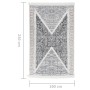 Schwarzer und grauer Baumwollteppich 160x230 cm von vidaXL, Teppiche - Ref: Foro24-340091, Preis: 54,47 €, Rabatt: %