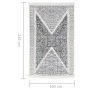 Schwarzer und grauer Baumwollteppich 160x230 cm von vidaXL, Teppiche - Ref: Foro24-340091, Preis: 53,58 €, Rabatt: %