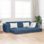 Sofá Cama de Piso 2-en-1 Azul 245x150x60.5 cm Tela von , Sofas - Ref: Foro24-4106722, Preis: 287,76 €, Rabatt: %