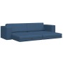 Sofá Cama de Piso 2-en-1 Azul 245x150x60.5 cm Tela von , Sofas - Ref: Foro24-4106722, Preis: 287,76 €, Rabatt: %