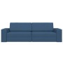 Sofá Cama de Piso 2-en-1 Azul 245x150x60.5 cm Tela