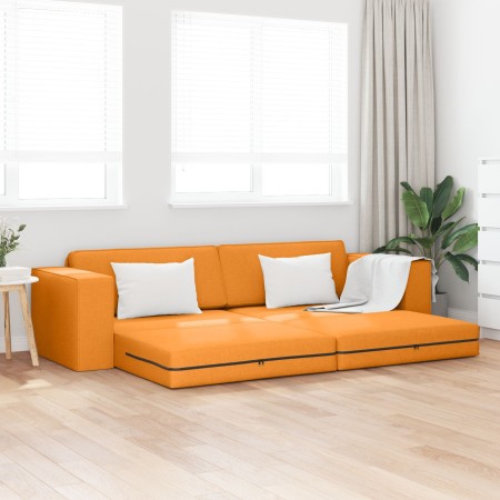 Sofa cama 2-en-1 Mostaza 245x150x60.5 cm Tela | Foro24.es | Tu tienda online para hogar, jardín y más Foro24.es