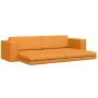 Sofa cama 2-en-1 Mostaza 245x150x60.5 cm Tela | Foro24.es | Tu tienda online para hogar, jardín y más Foro24.es