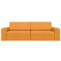 Sofa cama 2-en-1 Mostaza 245x150x60.5 cm Tela | Foro24.es | Tu tienda online para hogar, jardín y más Foro24.es