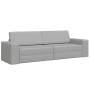 Sofá cama de suelo 2 en 1 gris nublado 245x150x60.5 cm Tela