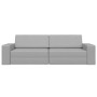 Sofá cama de suelo 2 en 1 gris nublado 245x150x60.5 cm Tela