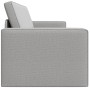 Sofá cama de suelo 2 en 1 gris nublado 245x150x60.5 cm Tela
