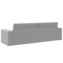 Sofá cama de suelo 2 en 1 gris nublado 245x150x60.5 cm Tela