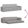 Sofá cama de suelo 2 en 1 gris nublado 245x150x60.5 cm Tela