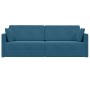 Sofá Cama 2 en 1 Azul 213x144x60 cm Terciopelo | Foro24.es | Tu tienda online para hogar, jardín y más Foro24.es