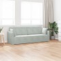 Sofá Cama 2 en 1 Gris Claro 213x144x60 cm de Terciopelo by , Sofas - Ref: Foro24-4106726, Price: 281,99 €, Discount: %