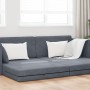 Sofá Cama de Piso 2 en 1 Gris Oscuro 213x144x60 cm Terciopelo by , Sofas - Ref: Foro24-4106727, Price: 281,99 €, Discount: %