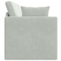 Sofá Cama 2 en 1 Gris Claro 213x144x60 cm de Terciopelo by , Sofas - Ref: Foro24-4106726, Price: 281,99 €, Discount: %