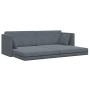 Sofá Cama de Piso 2 en 1 Gris Oscuro 213x144x60 cm Terciopelo by , Sofas - Ref: Foro24-4106727, Price: 281,99 €, Discount: %