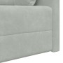 Sofá Cama 2 en 1 Gris Claro 213x144x60 cm de Terciopelo by , Sofas - Ref: Foro24-4106726, Price: 281,99 €, Discount: %